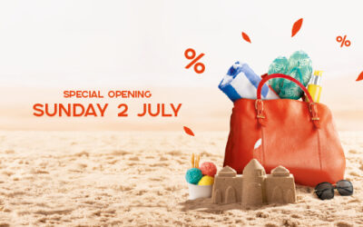 Special opening on sunday 2 july