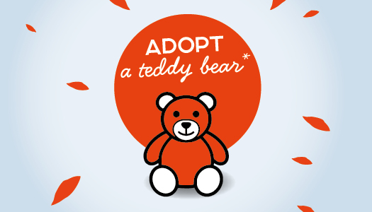Come and adopt your teddy bear on 23 December