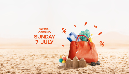 Special Opening Sunday 7 July